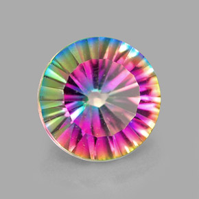 Quartzo Místico Top Rainbow Natural 2.61ct, Corte Redondo, VS