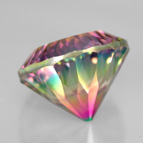 Quartzo Místico Top Rainbow Natural 10.15ct, Corte Redondo, VVS