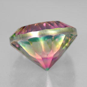 Quartzo Místico Top Rainbow Natural 9.88ct, Corte Redondo, VVS