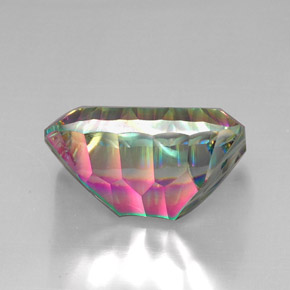 Quartzo Místico Top Rainbow Natural 39.92ct, Corte Esmeralda, VVS-VS