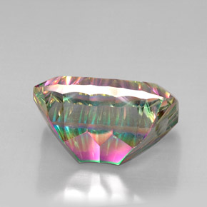 Quartzo Místico Top Rainbow Natural 41.37ct, Almofada cortada, VVS-VS
