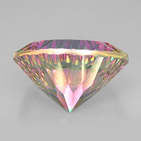 Quartzo Místico Top Rainbow Natural 46.05ct, Corte Redondo, VVS-VS