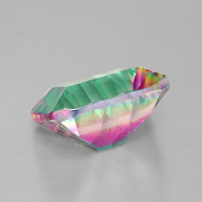 Quartzo Místico Top Rainbow Natural 5.67ct, Corte Esmeralda, VVS