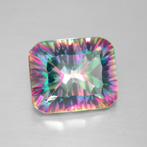 Quartzo Místico Top Rainbow Natural 5.60ct, Corte Esmeralda, VVS