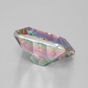 Quartzo Místico Top Rainbow Natural 5.60ct, Corte Esmeralda, VVS