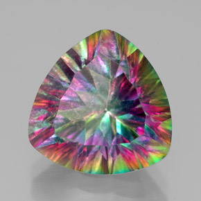 Quartzo Místico Top Rainbow Natural 7.84ct, Trilhão, VS