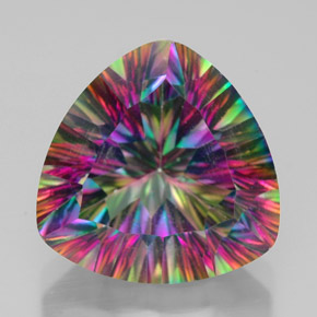 Quartzo Místico Top Rainbow Natural 7.64ct, Trilhão, VVS