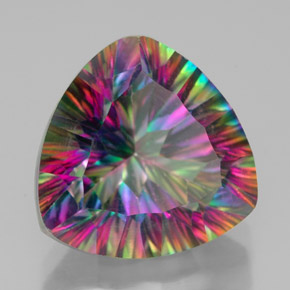 Quartzo Místico Top Rainbow Natural 7.64ct, Trilhão, VVS