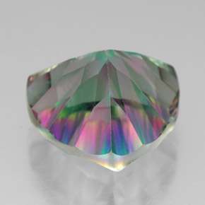 Quartzo Místico Top Rainbow Natural 7.64ct, Trilhão, VVS
