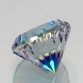 Quartzo místico multicolorido natural 10,52ct, corte redondo, VS