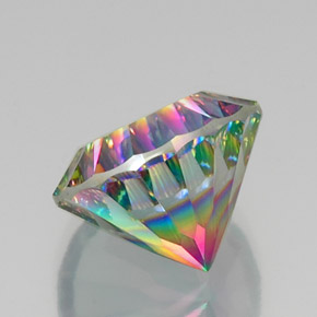 Quartzo Místico Top Rainbow Natural 11.98ct, Corte Redondo, VVS-VS