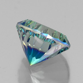 Quartzo místico multicolorido natural 9,94ct, corte redondo, VVS