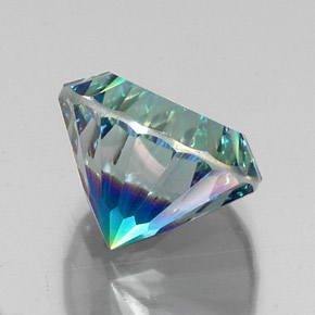 Quartzo místico multicolorido natural 10,20ct, corte redondo, VVS-VS