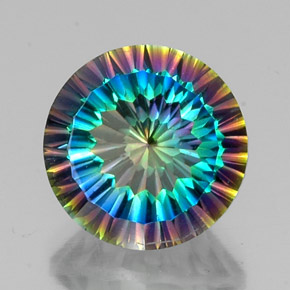 Quartzo Místico Top Rainbow Natural 9.30ct, Corte Redondo, VVS-VS