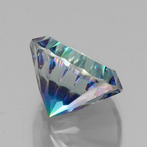 Quartzo Místico Top Rainbow Natural 9.28ct, Corte Redondo, VVS-VS