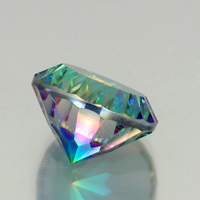 Quartzo Místico Top Rainbow Natural 10.27ct, Corte Redondo, VVS-VS