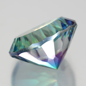 Quartzo Místico Top Rainbow Natural 9.16ct, Corte Redondo, VVS