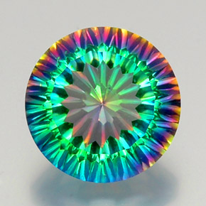 Quartzo Místico Top Rainbow Natural 9.61ct, Corte Redondo, VVS-VS
