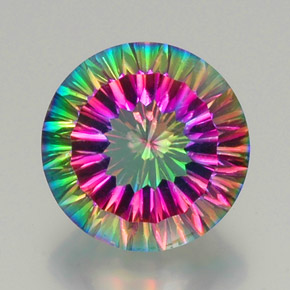 Quartzo Místico Top Rainbow Natural 11.55ct, Corte Redondo, VS