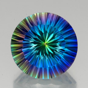 Quartzo Místico Top Rainbow Natural 19.61ct, Corte Redondo, VVS-VS