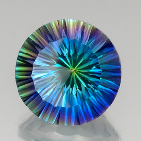 Quartzo Místico Top Rainbow Natural 19.61ct, Corte Redondo, VVS-VS