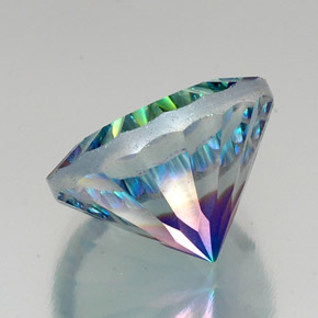 Quartzo Místico Top Rainbow Natural 19.61ct, Corte Redondo, VVS-VS
