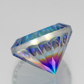 Quartzo Místico Top Rainbow Natural 21.17ct, Corte Redondo, VVS-VS