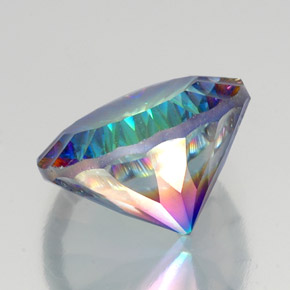 Quartzo Místico Top Rainbow Natural 18.27ct, Corte Redondo, VVS-VS