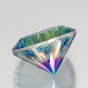 Quartzo Místico Top Rainbow Natural 19.33ct, Corte Redondo, VS