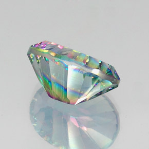 Quartzo Místico Top Rainbow Natural 12.89ct, Corte Oval, VVS-VS