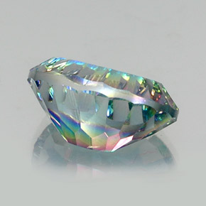 Quartzo Místico Top Rainbow Natural 12.74ct, Corte Oval, VS
