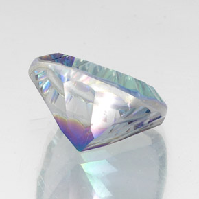 Quartzo místico multicolorido natural 20,81ct, almofada cortada, VS-SI