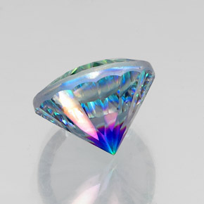 Quartzo Místico Top Rainbow Natural 19.39ct, Corte Redondo, VS