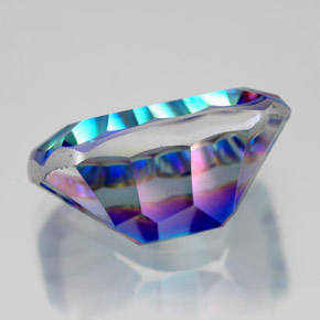 Quartzo Místico Top Rainbow Natural 11.00ct, Corte Esmeralda, VVS-VS