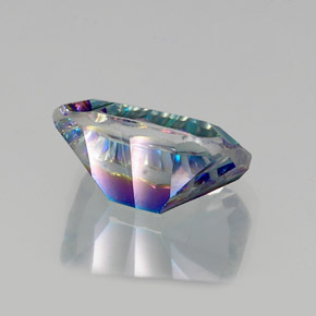 Quartzo Místico Top Rainbow Natural 10.36ct, Corte Esmeralda, VVS-VS