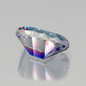 Quartzo Místico Top Rainbow Natural 11.02ct, Corte Esmeralda, VVS