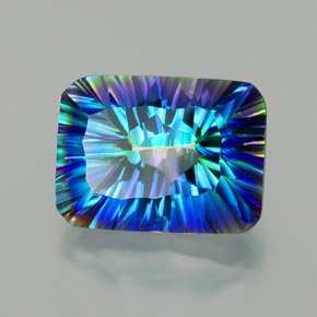 Quartzo Místico Top Rainbow Natural 11.50ct, Corte Esmeralda, VVS