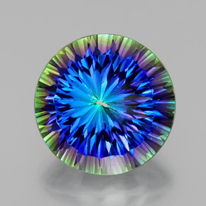 Quartzo Místico Top Rainbow Natural 18.50ct, Corte Redondo, VVS-VS