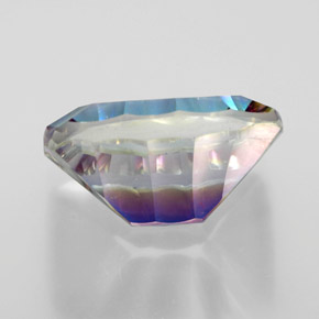 Quartzo místico multicolorido natural 10,34ct, baguete, VVS-VS