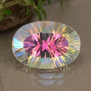 Quartzo Místico Multicolorido Natural 5.04ct, Corte Oval, VS
