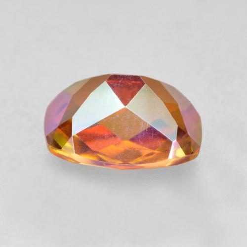 Quartzo místico multicolorido natural 1,89ct, almofada cortada, VVS-VS