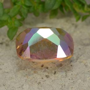 Quartzo Místico Multicolorido Natural 2.03ct, Almofada cortada, VVS-VS