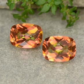 Pedras preciosas de Quartzo Místico Multicolorido natural de 3.46 ct, Almofada cortada, VVS-VS