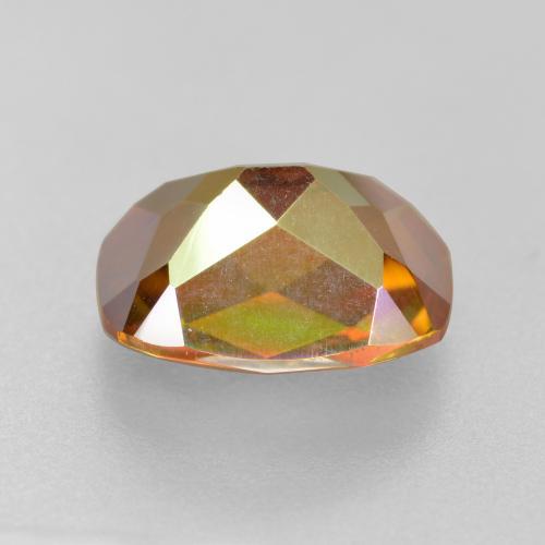 Quartzo místico multicolorido natural 1,88ct, almofada cortada, VVS-VS