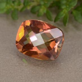 Quartzo místico multicolorido natural 1,82ct, almofada cortada, VVS-VS