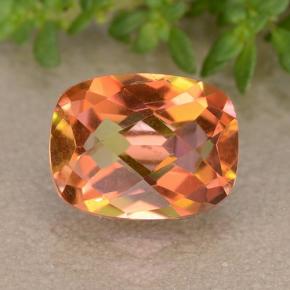 Quartzo místico multicolorido natural 1,81ct, almofada cortada, VVS-VS