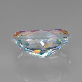 Quartzo Místico Multicolorido Natural 7.08ct, Corte Oval, VVS-VS