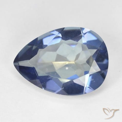 8.82ct Natural Multicolorido Quartzo Místico, Formato de pêra, VVS-VS