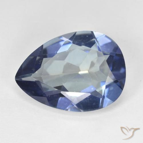 8.87ct Natural Multicolorido Quartzo Místico, Formato de pêra, VVS-VS