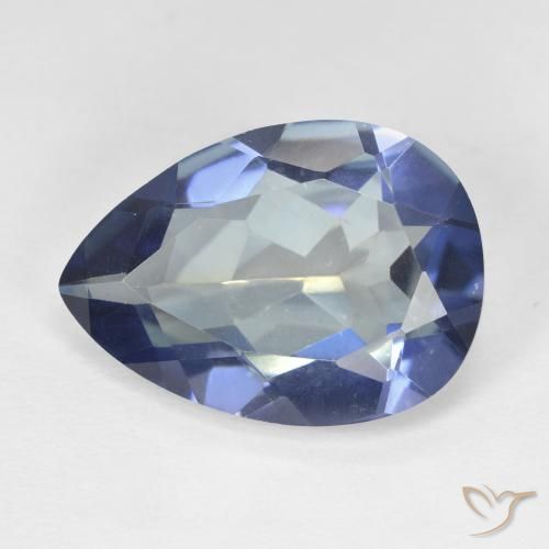 8.69ct Natural Multicolorido Quartzo Místico, Formato de pêra, VVS-VS